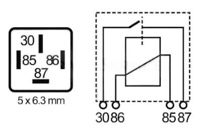 RELAY 12V4PIN 40A